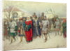 Joining of Great Novgorod, Novgorodians Departing to Moscow, 1880 by Aleksei Danilovich Kivshenko