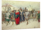Joining of Great Novgorod, Novgorodians Departing to Moscow, 1880 by Aleksei Danilovich Kivshenko