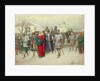Joining of Great Novgorod, Novgorodians Departing to Moscow, 1880 by Aleksei Danilovich Kivshenko