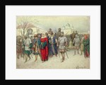 Joining of Great Novgorod, Novgorodians Departing to Moscow, 1880 by Aleksei Danilovich Kivshenko