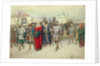 Joining of Great Novgorod, Novgorodians Departing to Moscow, 1880 by Aleksei Danilovich Kivshenko