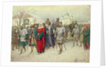 Joining of Great Novgorod, Novgorodians Departing to Moscow, 1880 by Aleksei Danilovich Kivshenko