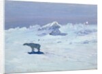 A Polar Bear Hunting in Moonlit Night, 1899 by Aleksandr Alekseevich Borisov