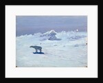 A Polar Bear Hunting in Moonlit Night, 1899 by Aleksandr Alekseevich Borisov