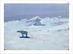 A Polar Bear Hunting in Moonlit Night, 1899 by Aleksandr Alekseevich Borisov