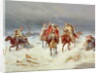 French Forces Crossing the River Berezina in November 1812, 1891 by Bogdan Willewalde