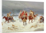 French Forces Crossing the River Berezina in November 1812, 1891 by Bogdan Willewalde