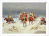 French Forces Crossing the River Berezina in November 1812, 1891 by Bogdan Willewalde