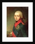 Portrait of Grand Duke Konstantin Pavlovich 1795 by Vladimir Lukich Borovikovsky