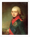 Portrait of Grand Duke Konstantin Pavlovich 1795 by Vladimir Lukich Borovikovsky