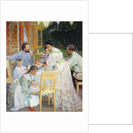 On the Terrace, 1906 by Boris Mikhailovich Kustodiev