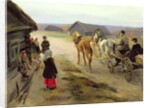Arrival of a School-Mistress in the Country, c.1908-14 by Alexei Steipanovitch Stepanov