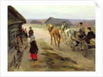Arrival of a School-Mistress in the Country, c.1908-14 by Alexei Steipanovitch Stepanov