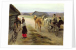 Arrival of a School-Mistress in the Country, c.1908-14 by Alexei Steipanovitch Stepanov