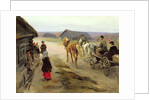 Arrival of a School-Mistress in the Country, c.1908-14 by Alexei Steipanovitch Stepanov