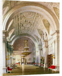 View of the White Hall in the Winter Palace in St. Petersburg, 1865 by Luigi (1814-91) Premazzi