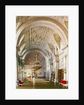 View of the White Hall in the Winter Palace in St. Petersburg, 1865 by Luigi (1814-91) Premazzi