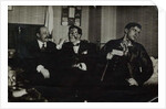 Vladimir Mayakovsky with David Burlyuk and Andrei Shemshurin, 1914, Moscow by Russian Photographer