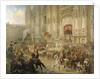 Ceremonial reception of Field-marshal Alexander Suvorov in Milan in April 1799, c.1850 by Adolf Jossifowitsch Charlemagne
