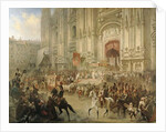 Ceremonial reception of Field-marshal Alexander Suvorov in Milan in April 1799, c.1850 by Adolf Jossifowitsch Charlemagne