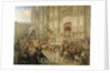 Ceremonial reception of Field-marshal Alexander Suvorov in Milan in April 1799, c.1850 by Adolf Jossifowitsch Charlemagne