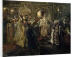 Arrest of the 'metropolitan' Philip, 1910 by Sergey Timofeyevich Schelkovy