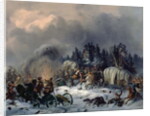 Scene from the Russian-French War in 1812 by Bogdan Willewalde