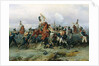 The Exploit of the Mounted Regiment in the Battle of Austerlitz, 1884 by Bogdan Willewalde