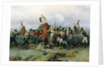 The Exploit of the Mounted Regiment in the Battle of Austerlitz, 1884 by Bogdan Willewalde