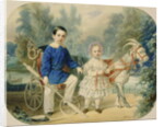 Grand Duke Alexander and Grand Duke Alexey as Children, 1853 by Vladimir Ivanovich Hau