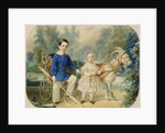 Grand Duke Alexander and Grand Duke Alexey as Children, 1853 by Vladimir Ivanovich Hau