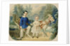 Grand Duke Alexander and Grand Duke Alexey as Children, 1853 by Vladimir Ivanovich Hau