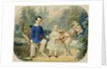 Grand Duke Alexander and Grand Duke Alexey as Children, 1853 by Vladimir Ivanovich Hau