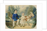 Grand Duke Alexander and Grand Duke Alexey as Children, 1853 by Vladimir Ivanovich Hau