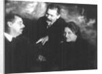 Moura Budberg with Herbert George Wells and Maxim Gorky in Petrograd, 1920 by Anonymous