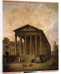 La Maison Carrée, Nimes, c.1780 by Hubert Robert