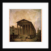 La Maison Carrée, Nimes, c.1780 by Hubert Robert