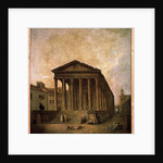 La Maison Carrée, Nimes, c.1780 by Hubert Robert