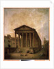 La Maison Carrée, Nimes, c.1780 by Hubert Robert