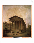 La Maison Carrée, Nimes, c.1780 by Hubert Robert