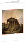 La Maison Carrée, Nimes, c.1780 by Hubert Robert
