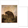 La Maison Carrée, Nimes, c.1780 by Hubert Robert