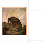 La Maison Carrée, Nimes, c.1780 by Hubert Robert