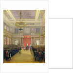 The Oath of the Successor to the Throne Alexander II Nickolaevich in the Winter Palace, 1837 by Grigori Grigor'evich Chernetsov