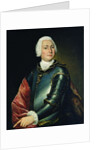 Portrait of Count Ernst Christoph von Manteuffel by Lucas Conrad Pfanzelt