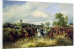 Prussian cavalry on expedition, c.19th by Carl Schulz