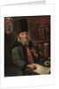Portrait of Afanasy Lavrentievich Ordin-Naschokin with the Truce of Andrusovo by School Russian