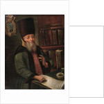 Portrait of Afanasy Lavrentievich Ordin-Naschokin with the Truce of Andrusovo by School Russian