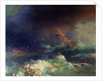 The Disaster of the Liner Ingermanland at Skagerrake near Norway on August 30th, 1842 by Ivan Konstantinovich Aivazovsky