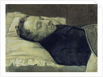 Portrait of Alexander Pushkin on his deathbed, 1837 by Alexander Alexeyevich Koslov